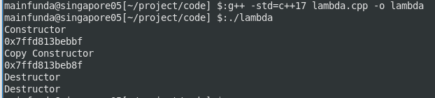 Lambda function capturing this pointer in C++17