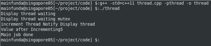thread example with condition variable